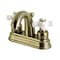 Kingston Brass KB5613PX Restoration 4" Centerset Bathroom Faucet, Antique Brass KB5613PX - alternate 1